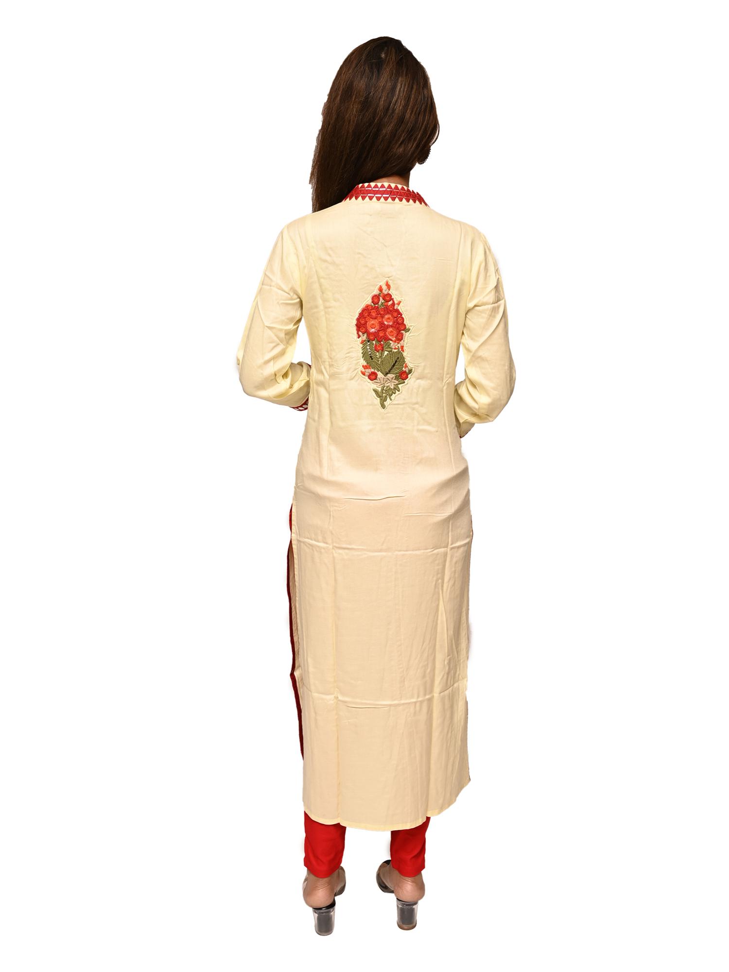 afsana flared kurta straight printed color - 17775147 - Standard Image - 1
