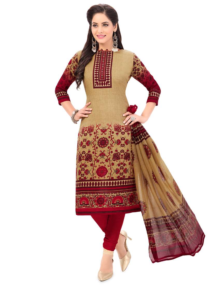 printed unstitched suit