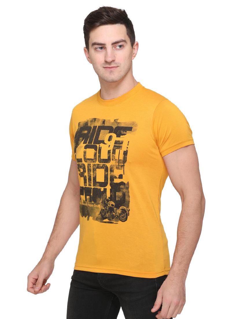 yellow printed t-shirt - 17775697 - Standard Image - 1