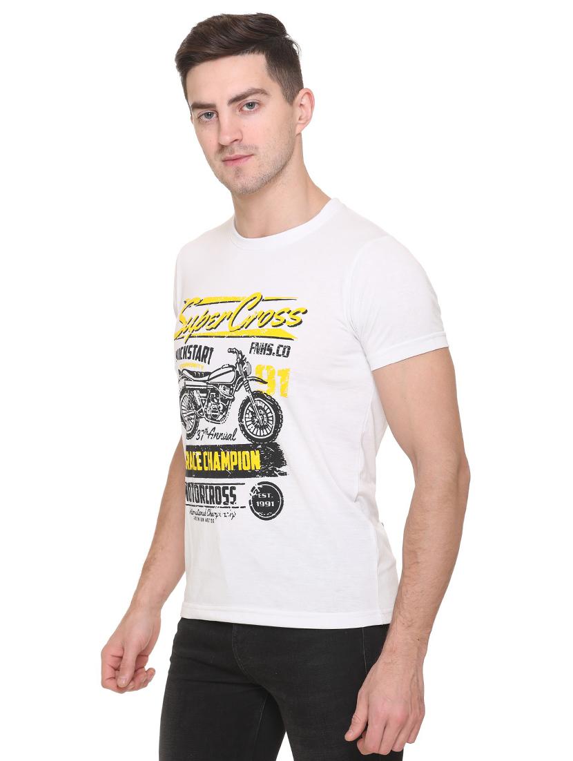 white printed t-shirt - 17775701 -  Standard Image - 1