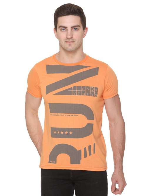 orange printed t-shirt - 17775706 -  Standard Image - 0