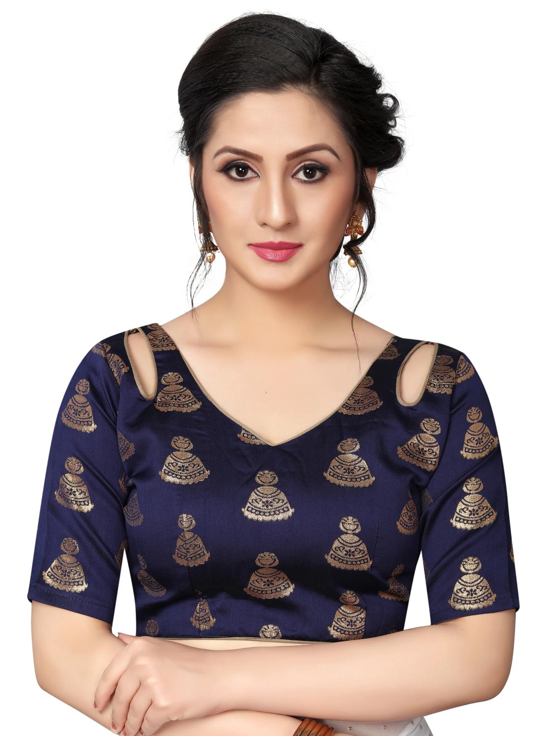 lace bordered embellished saree with blouse - 17775856 - Standard Image - 1