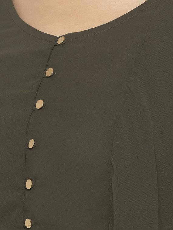 cape sleeved solid regular top - 17776485 - Standard Image - 4