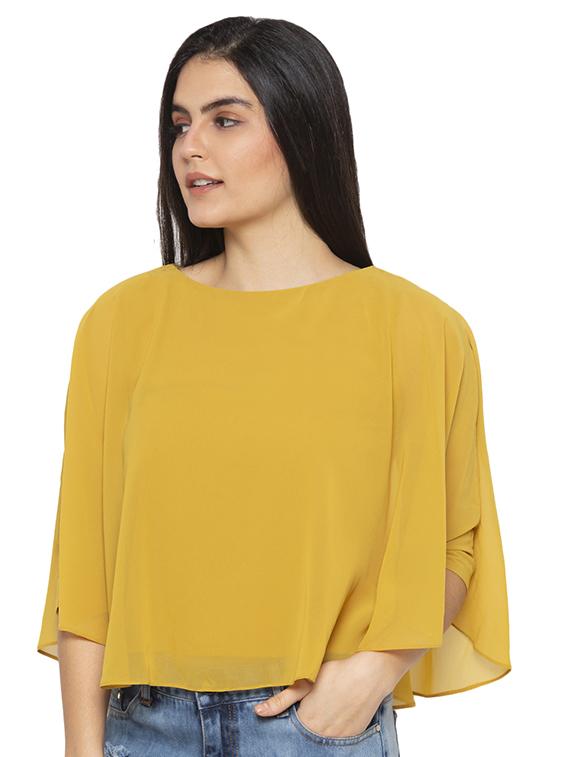 cape sleeved solid top   - 17776506 -  Standard Image - 1