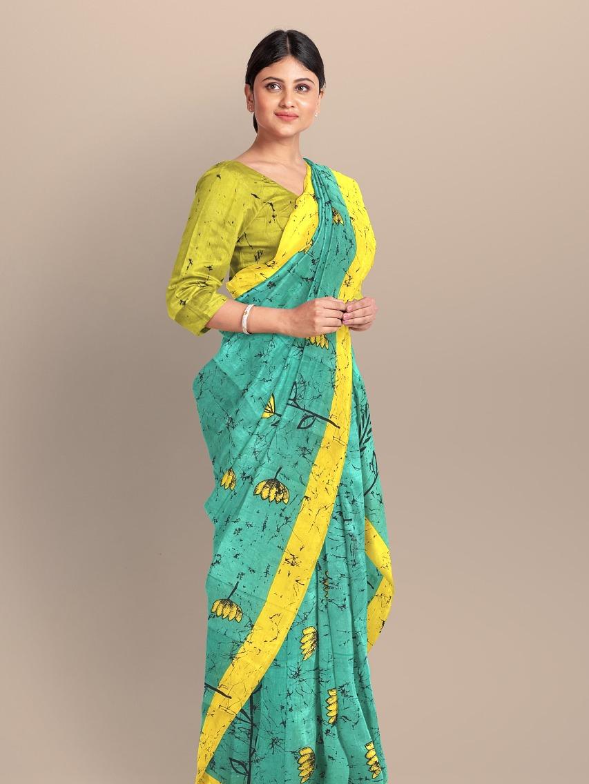 skyblue silk saree - 17777165 -  Standard Image - 1