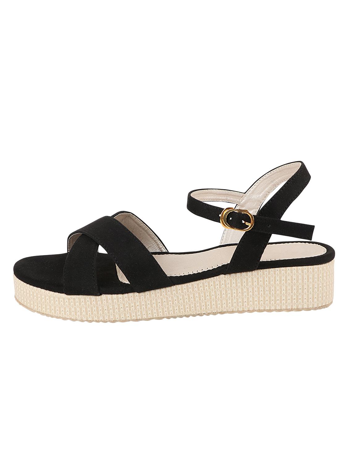 black back strap sandal - 17777251 -  Standard Image - 1