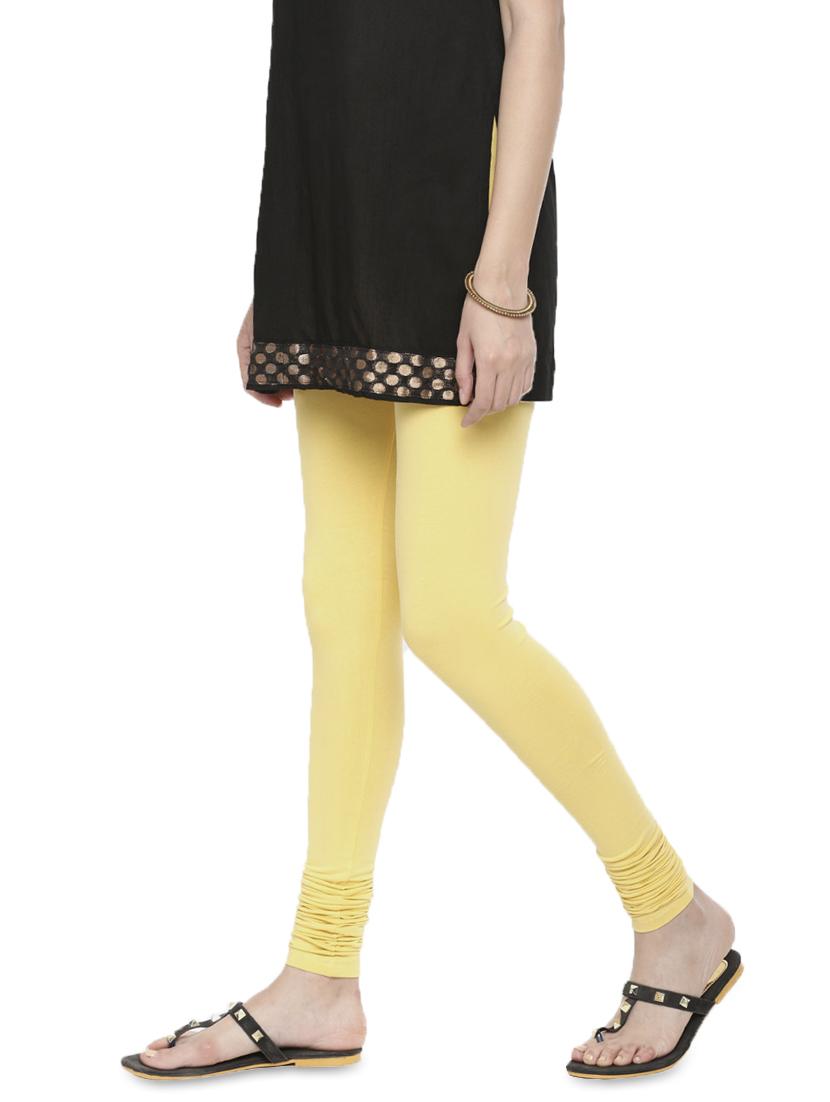 yellow solid legging - 17778060 - Standard Image - 1