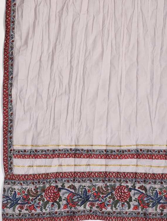 floral kurta pant dupatta set with face mask - 17778140 - Standard Image - 6