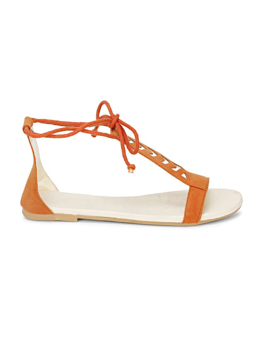 orange slip on sandal - 17778260 - Standard Image - 1