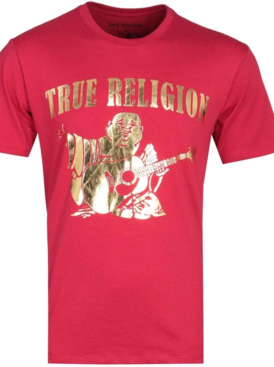 red ikkat tshirt - 17778964 - Standard Image - 1