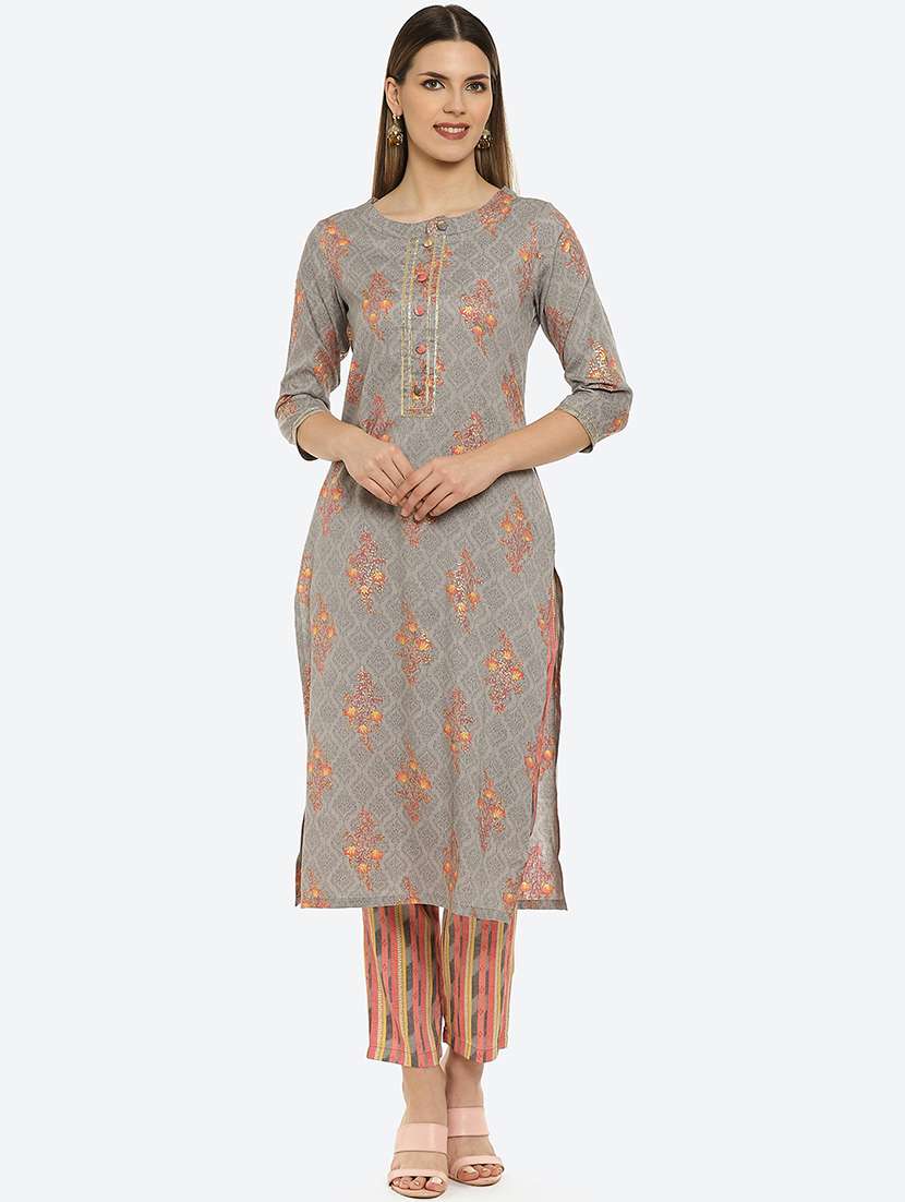 printed kurta pant set