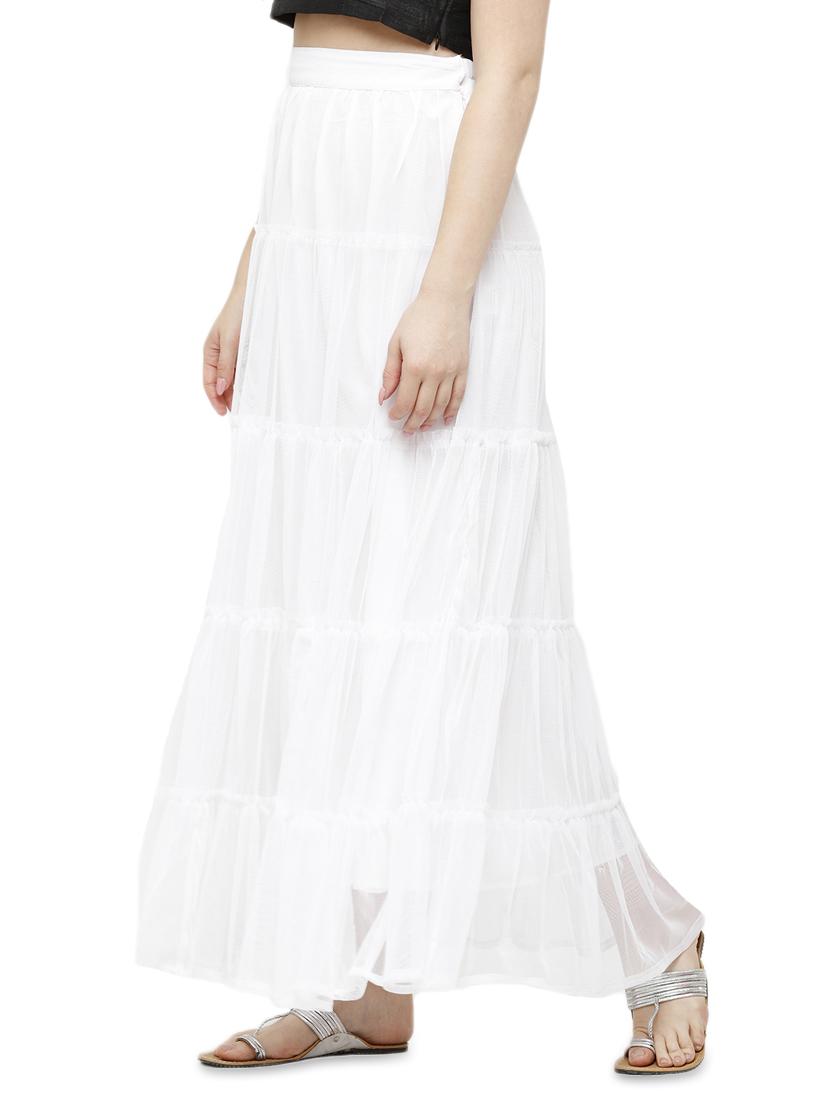 high rise flared skirt - 17779939 -  Standard Image - 1
