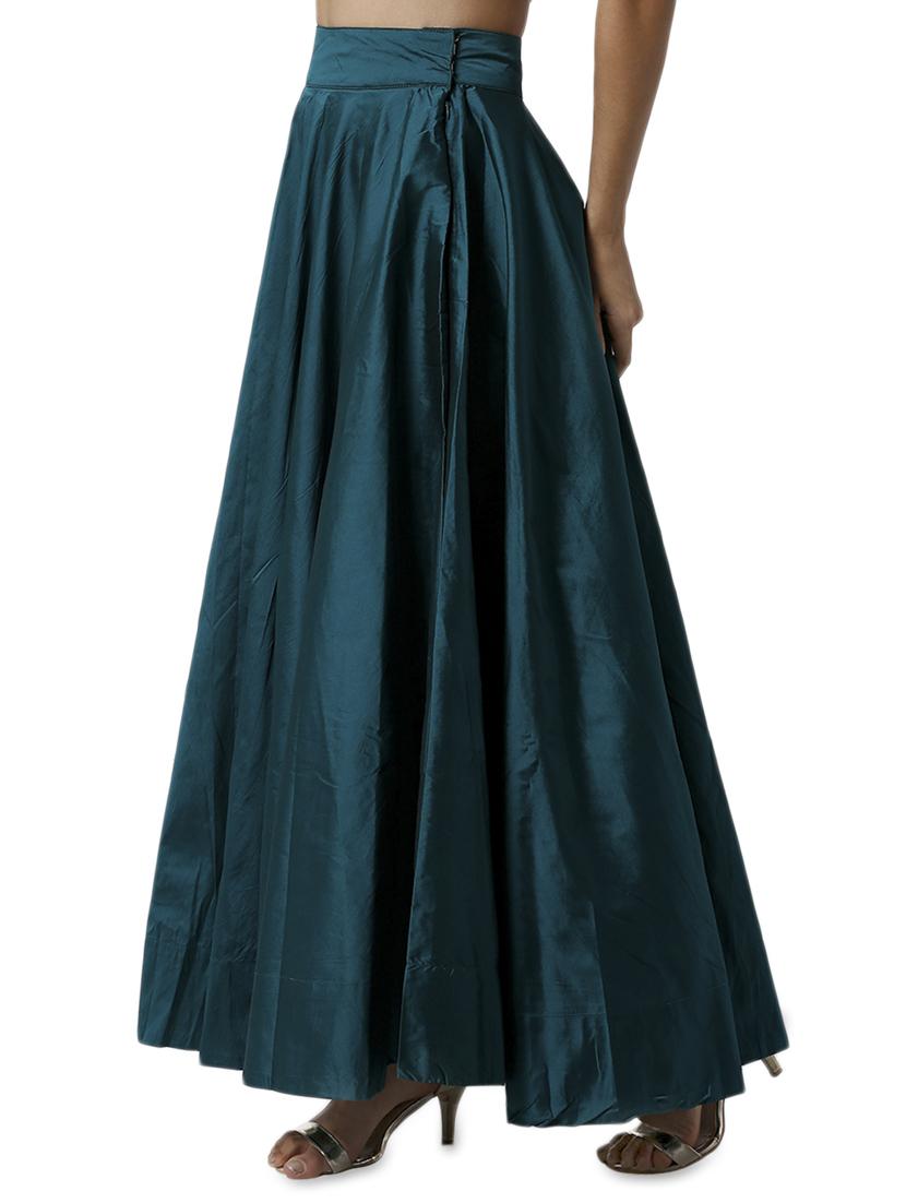 high rise solid flared skirt - 17779945 - Standard Image - 1
