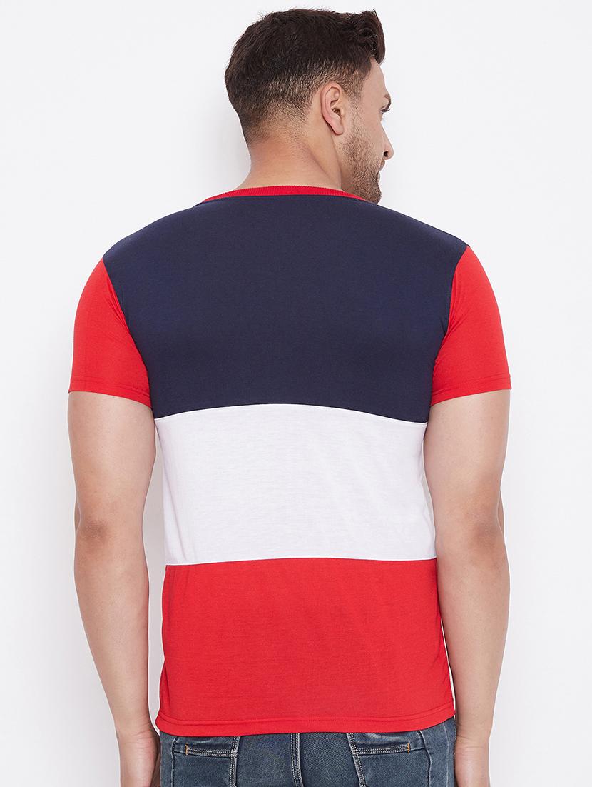 set of 2 multi colored color block t-shirts - 17780043 - Standard Image - 4