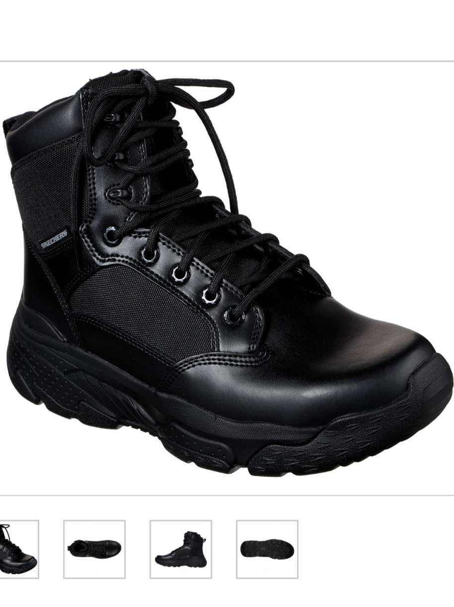 men solid lace up boots  - 17780057 -  Standard Image - 1