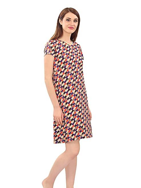 zebu women's cotton printed knee length - 17781459 - Standard Image - 1