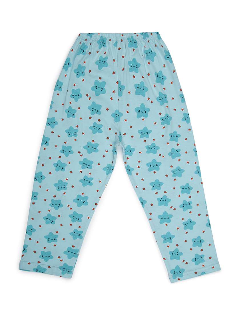 blue printed pyjama set nightwear - 17781974 - Standard Image - 4