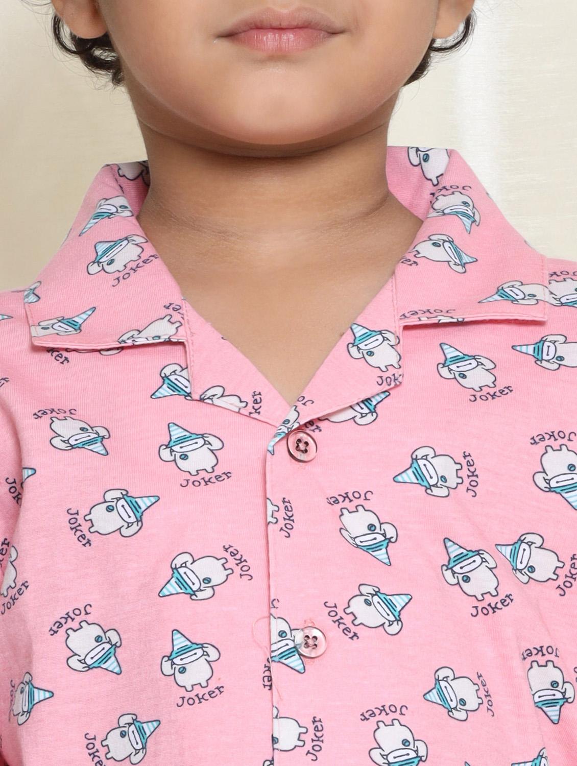 pink printed pyjama set nightwear - 17781982 - Standard Image - 4