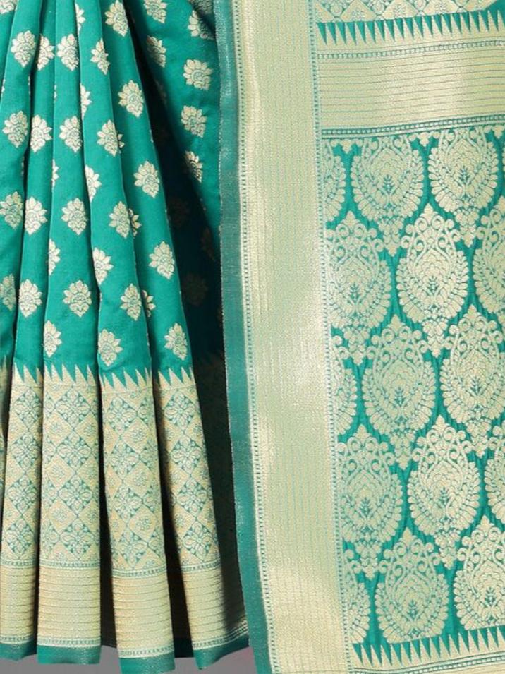 green silk saree - 17782012 -  Standard Image - 1