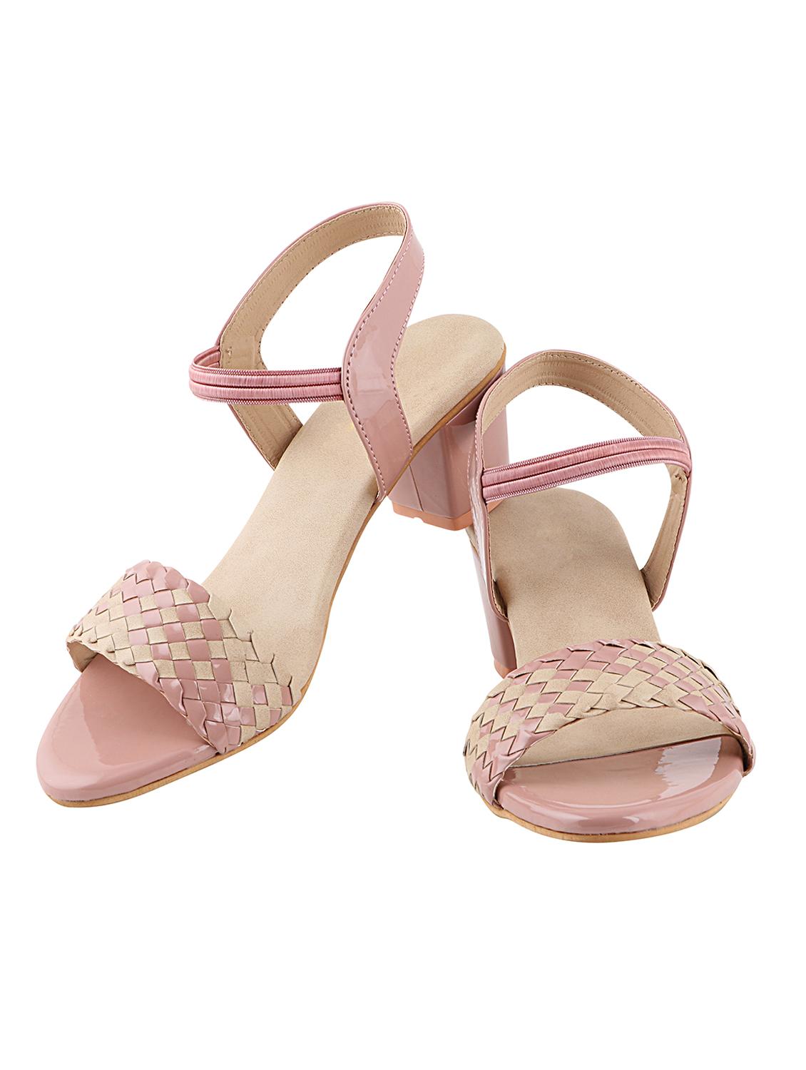 pink synthetic back strap sandals - 17782471 -  Standard Image - 1