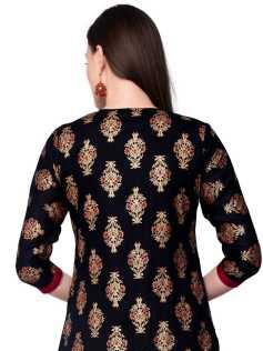 red rayon kurti - 17782578 - Standard Image - 1
