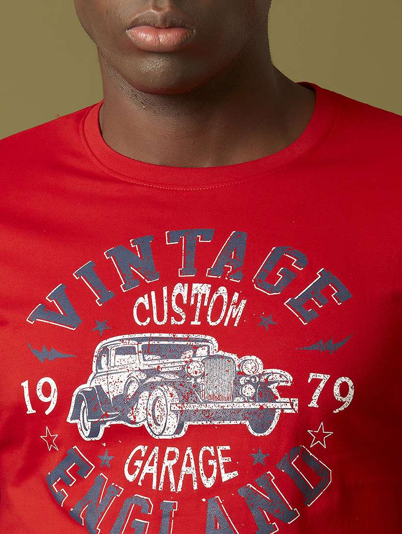red front print t-shirt - 17782862 -  Standard Image - 6