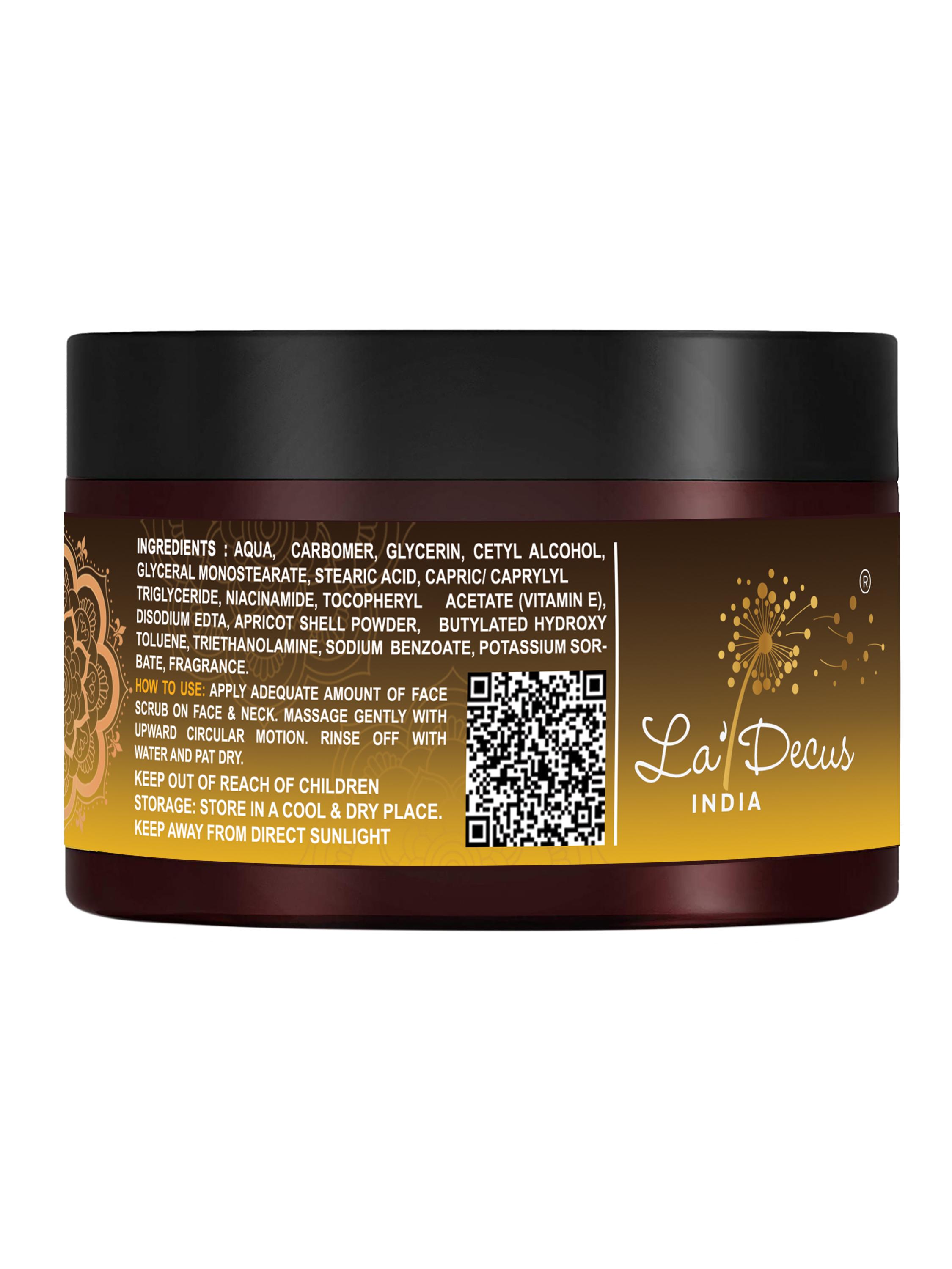 la' decus india apricot face scrub - 17783915 - Standard Image - 1