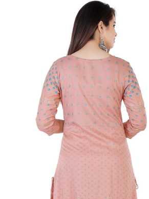 gold linen kurti - 17784168 - Standard Image - 1