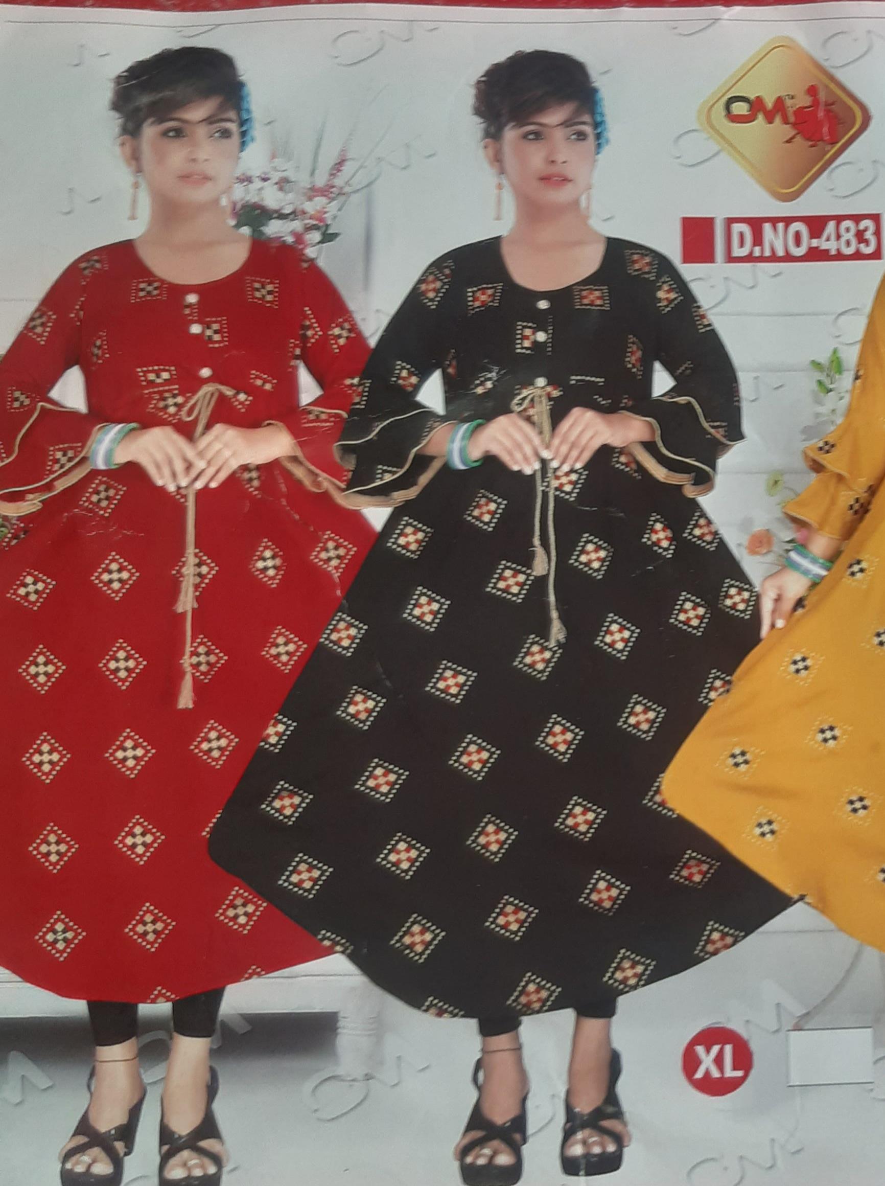 red rayon kurta - 17784712 - Standard Image - 1