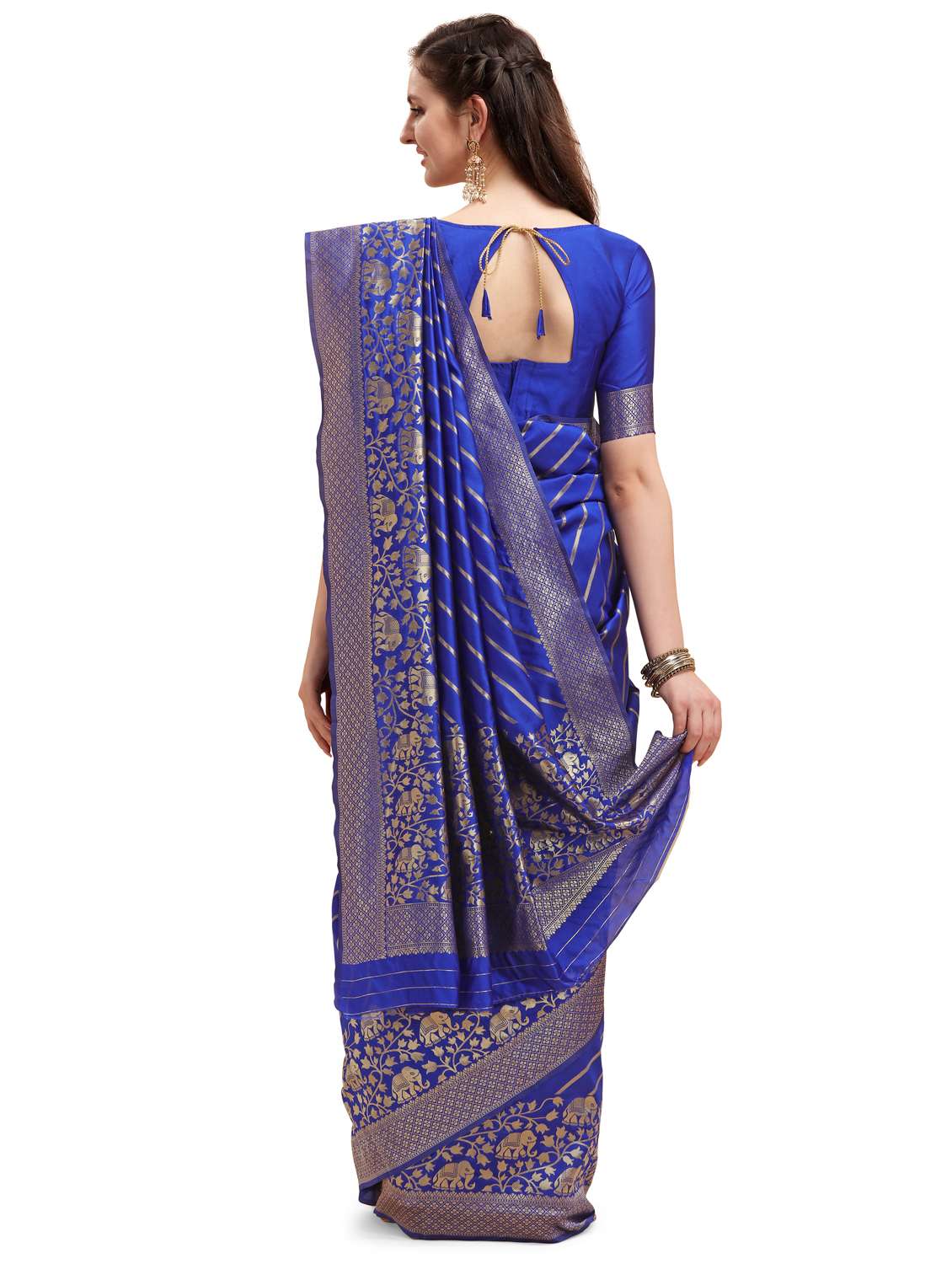 jacquard banarasi saree with blouse - 17784742 -  Standard Image - 1