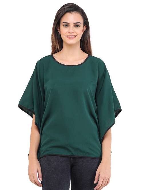 women's straight round neck top - 17784896 -  Standard Image - 0