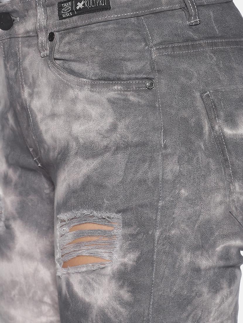 women's distress slim fit jeans - 17785089 - Standard Image - 4