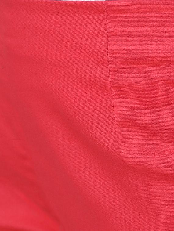 red solid tapered pant - 17785149 - Standard Image - 4