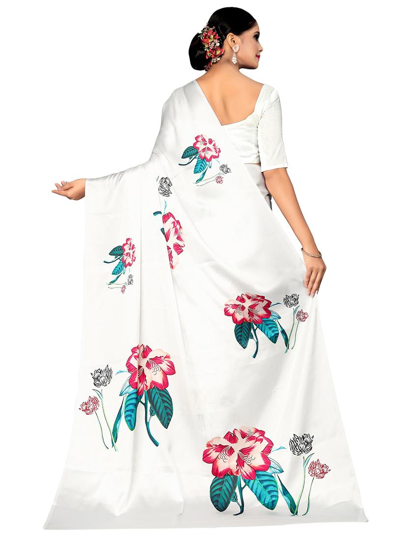 floral printed saree with blouse - 17785199 -  Standard Image - 1