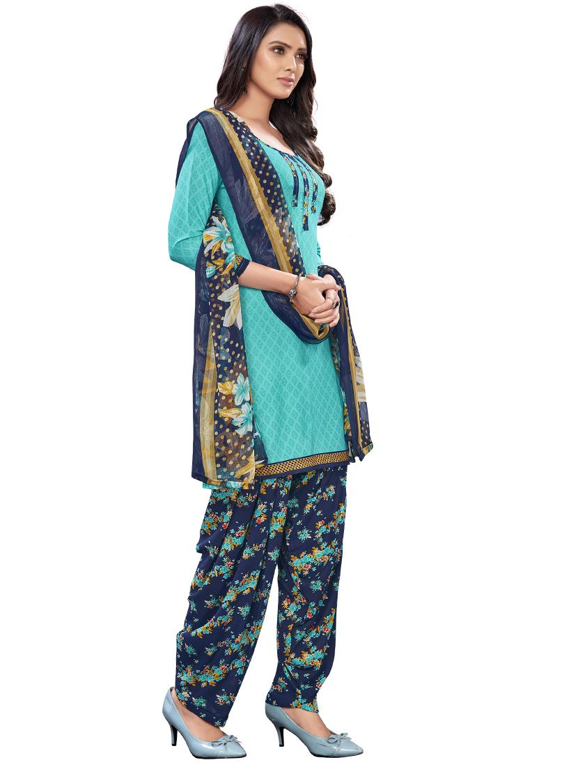 printed unstitched salwar suit - 17785414 - Standard Image - 1