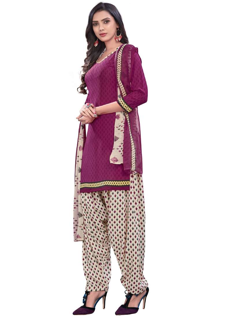 printed unstitched salwar suit - 17785419 -  Standard Image - 1