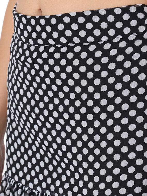 high rise polka dot flared skirt - 17785539 - Standard Image - 4