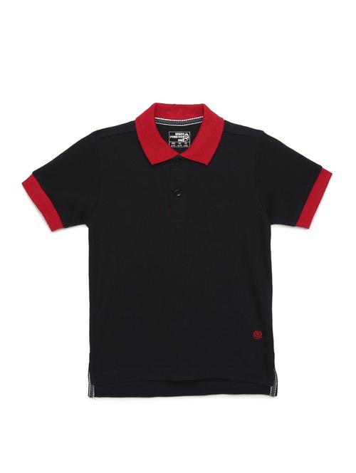 contrast bind polo t-shirt - 17785666 - Standard Image - 0