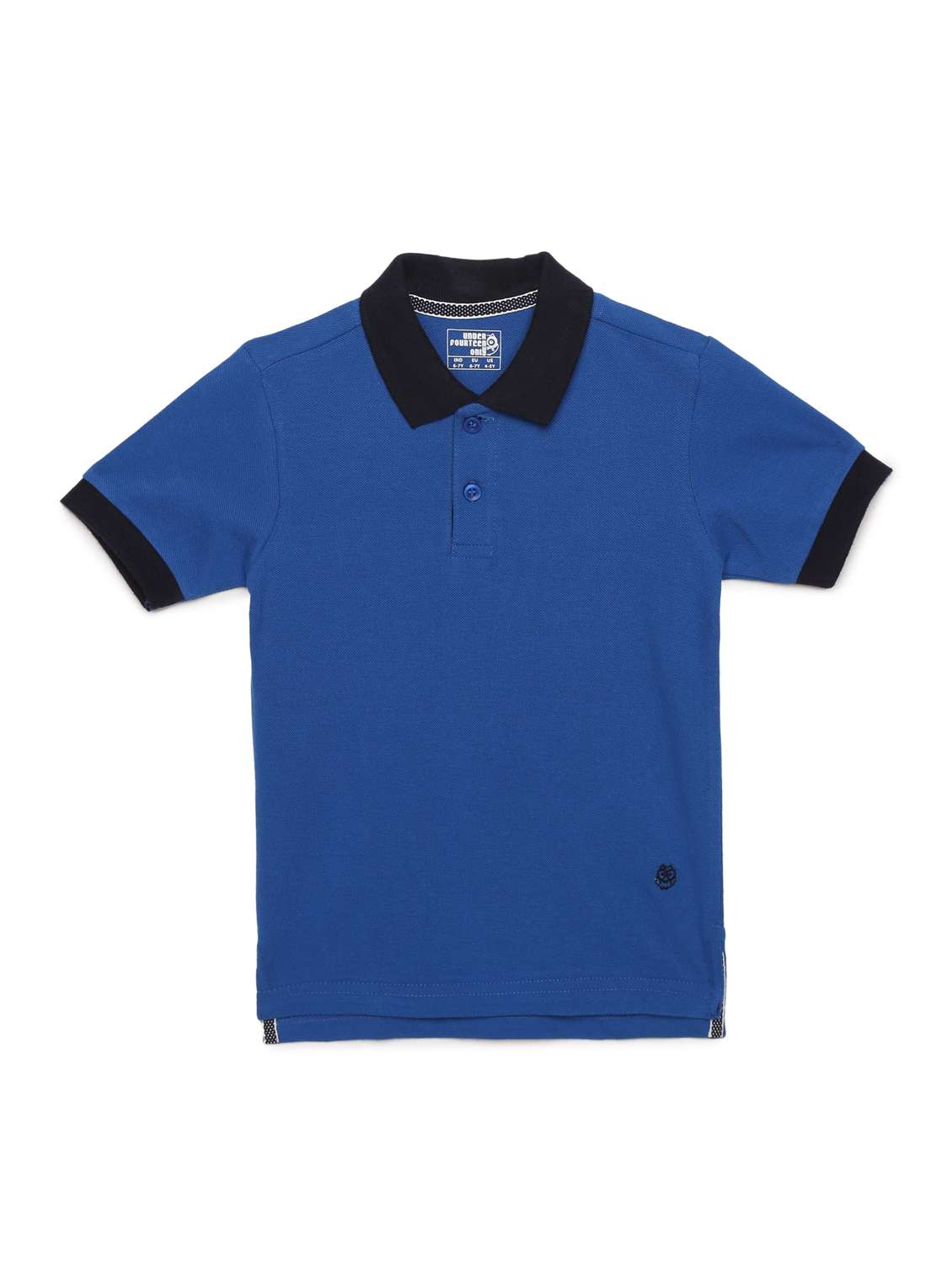 contrast bind polo t-shirt