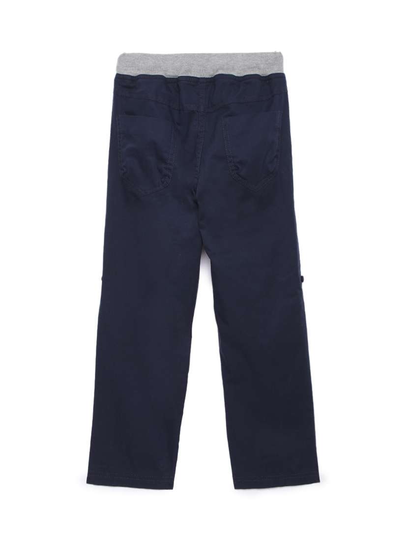 navy blue solid casual track pant - 17785675 -  Standard Image - 1