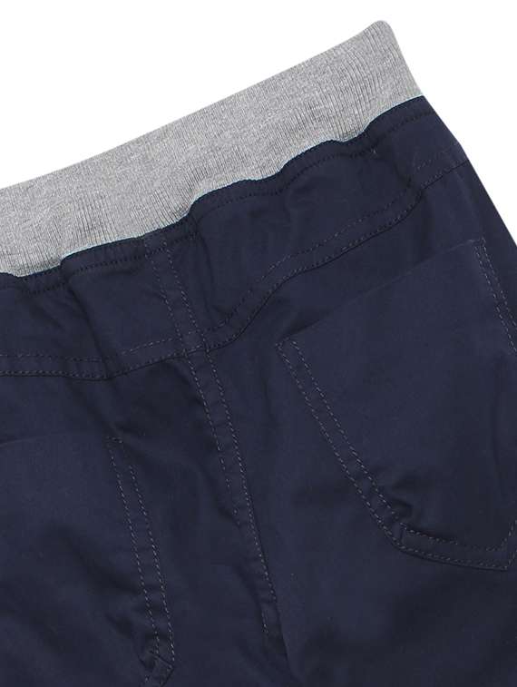 navy blue solid casual track pant - 17785675 -  Standard Image - 4