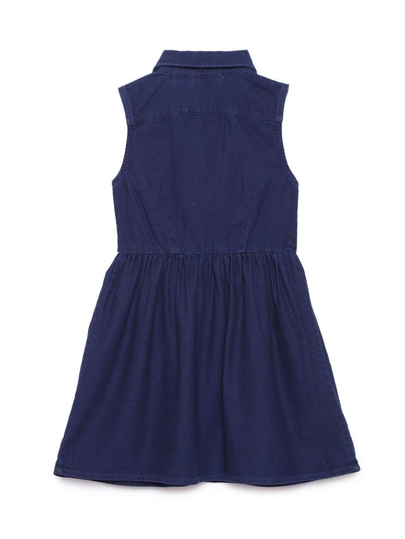 girls collared sleeveless frock - 17786162 -  Standard Image - 1
