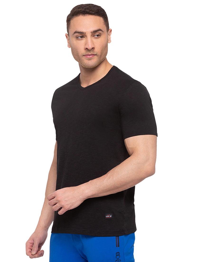black solid t-shirt - 17789757 - Standard Image - 1