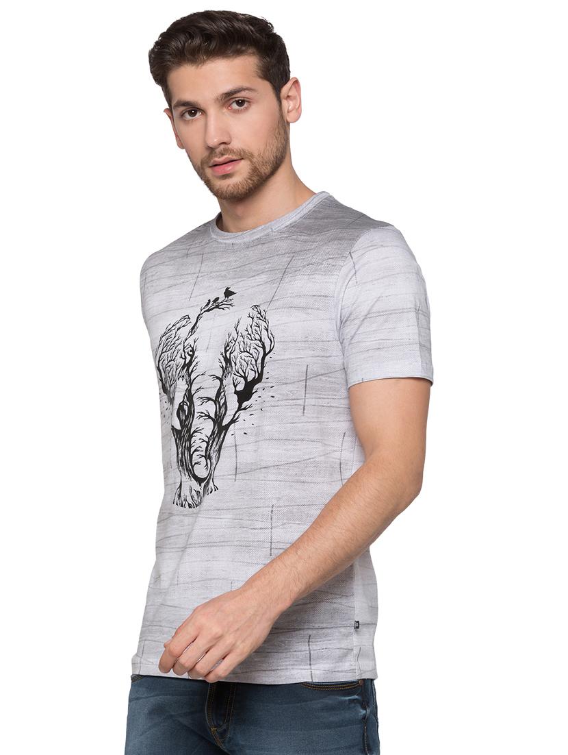 grey printed t-shirt - 17789766 -  Standard Image - 1