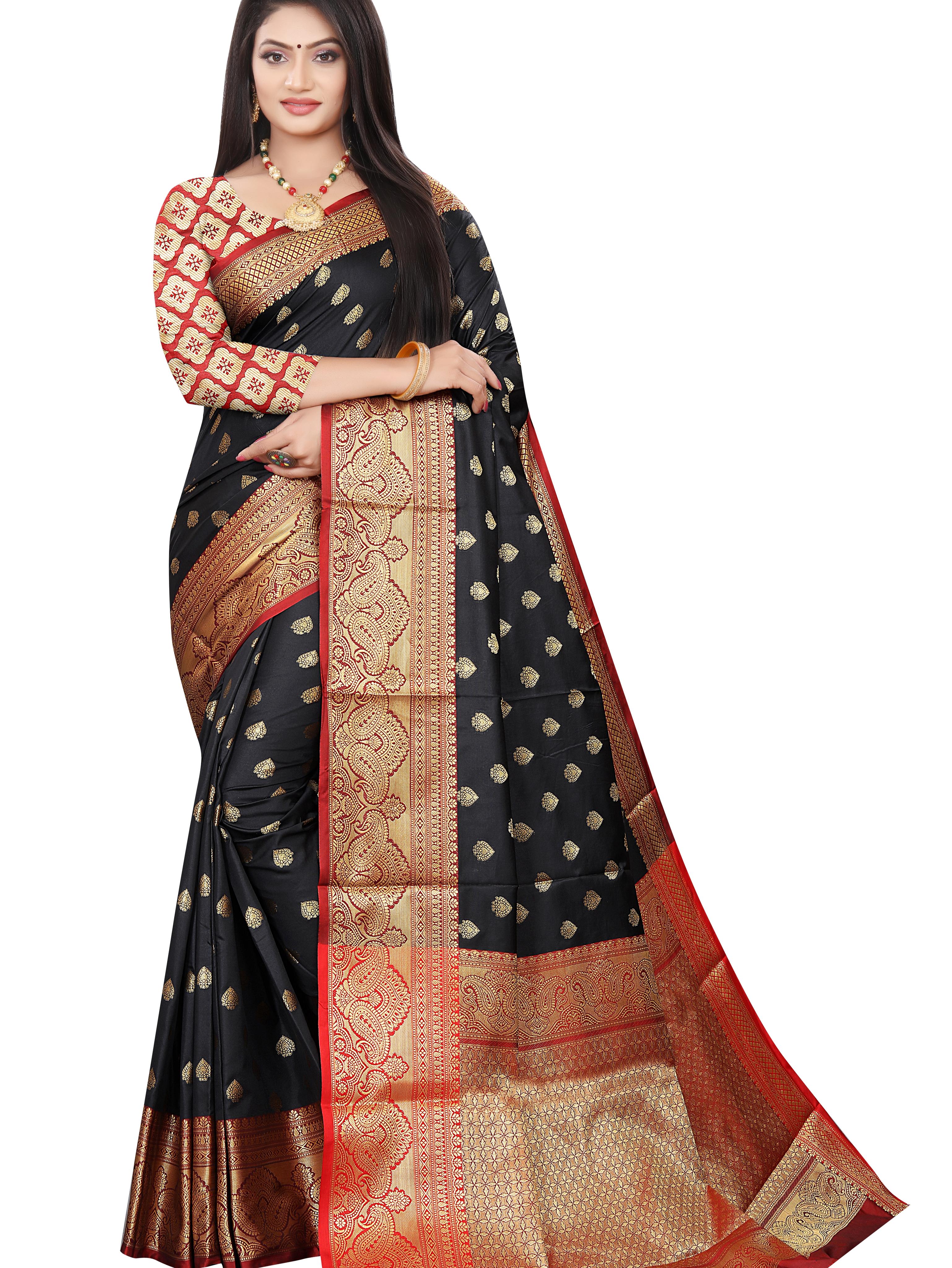 saree fabric : soft litchi silk - 17790398 - Standard Image - 1