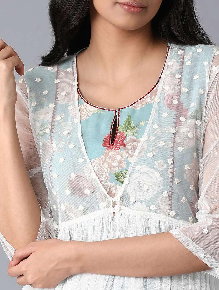 embroidered regular shrug - 17791038 - Standard Image - 4