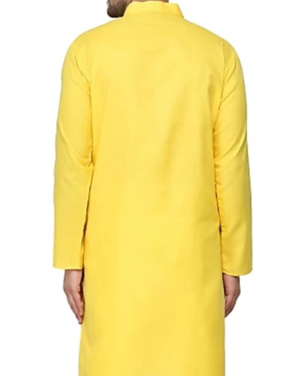 yellow net kurta - 17791148 - Standard Image - 1