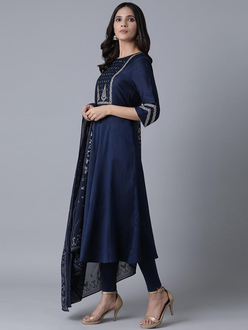 embroidered kurta pant set - 17791440 - Standard Image - 1