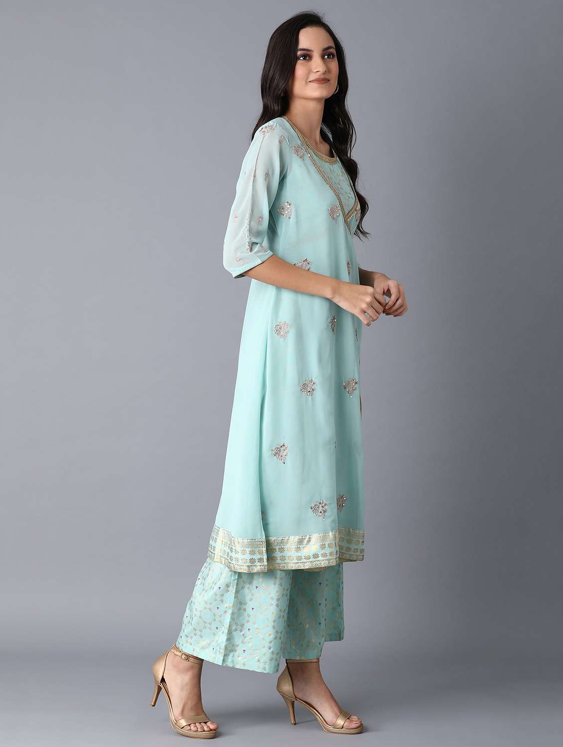 pastel a-line pants set - 17791447 -  Standard Image - 1