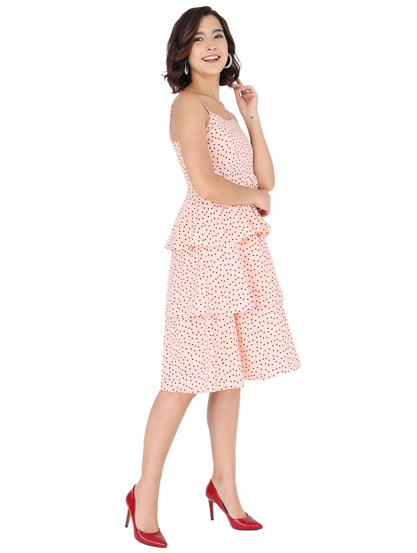 women's layered abstract dress - 17791497 - Standard Image - 1